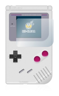 Image of the device Nintendo Gameboy (1989) with a wide variety of screen protectors.