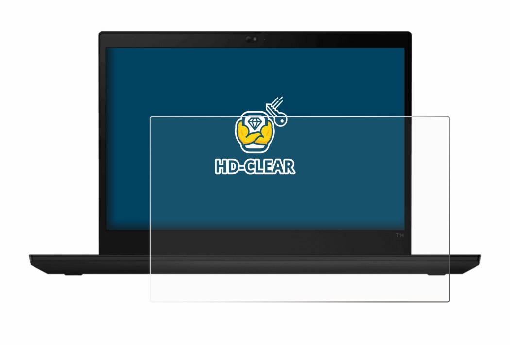 Image de l'appareil Lenovo ThinkPad T14 Gen 1 avec une grande variété de protections d'écran.
