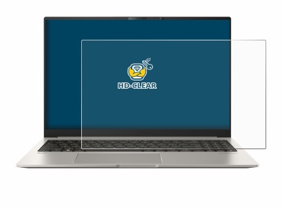 Image de l'appareil ASUS ZenBook 15 OLED UM3504 avec une grande variété de protections d'écran.