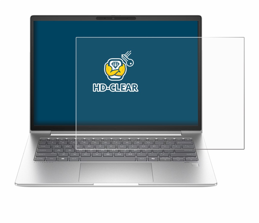 Abbildung des Geräts HP EliteBook 660 G11 mit einer Vielzahl des Displayschutzes.