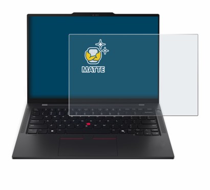 Image of the device Lenovo ThinkPad T14s Gen 6 with a wide variety of screen protectors.