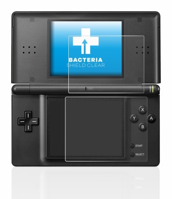 Immagine del dispositivo Nintendo DS LITE con un'ampia varietà di protezioni per lo schermo.