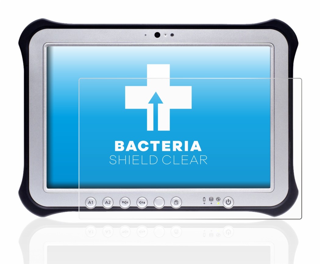 Image of the device Panasonic Toughpad FZ-G1 with a wide variety of screen protectors.