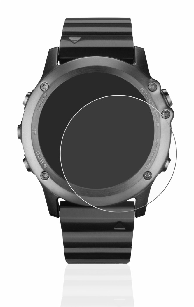 Image of the device Garmin Fenix 3 with a wide variety of screen protectors.