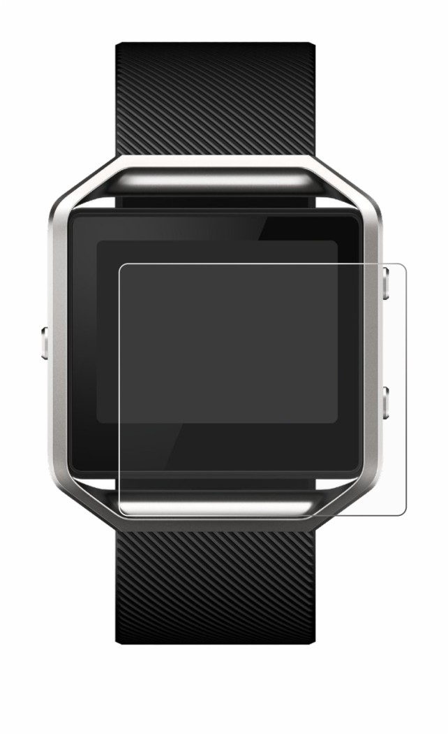 Image de l'appareil Fitbit Blaze avec une grande variété de protections d'écran.