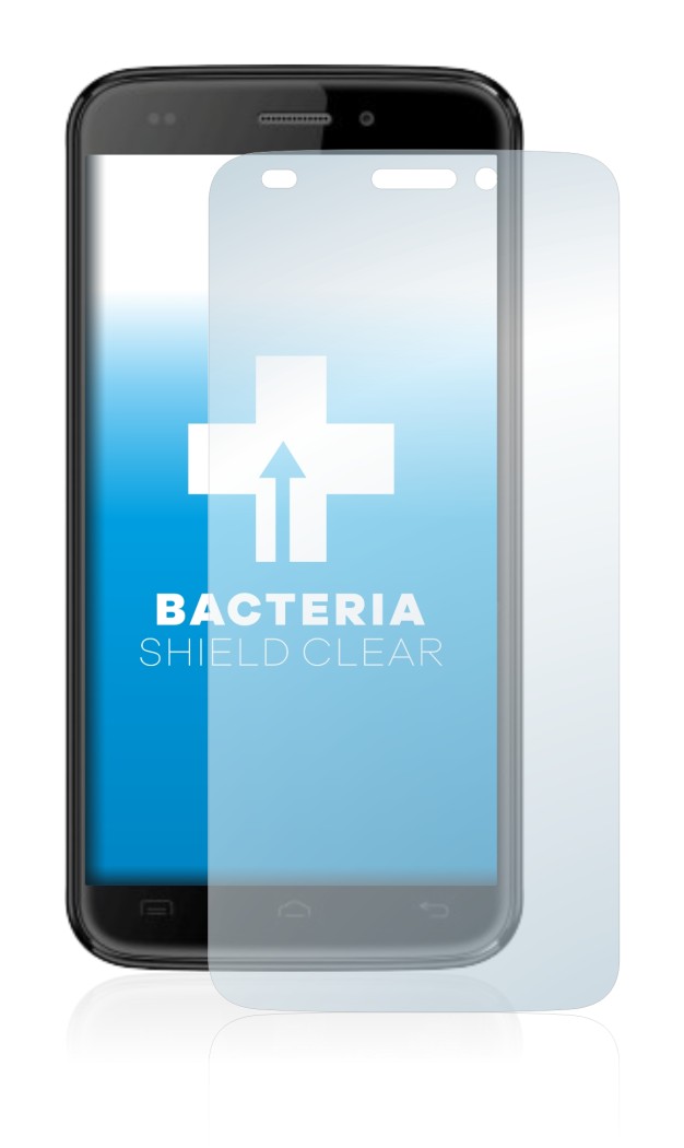 Abbildung des Geräts Doogee DG320 mit einer Vielzahl des Displayschutzes.