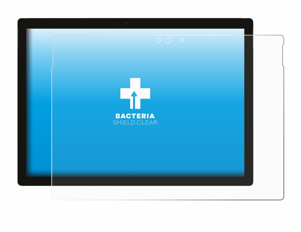 Image of the device Microsoft Surface Pro 5 2017 with a wide variety of screen protectors.