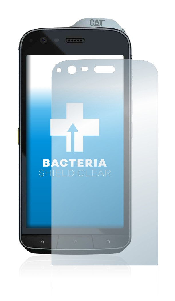 Abbildung des Geräts Caterpillar Cat S61 mit einer Vielzahl des Displayschutzes.