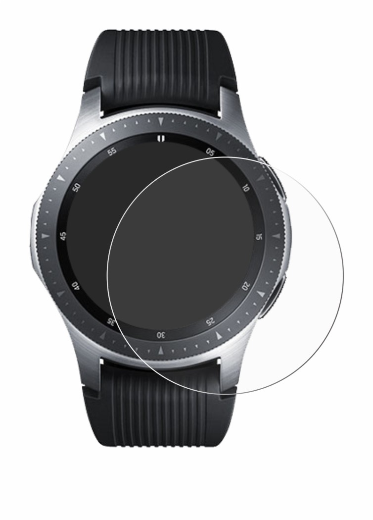 Imagen del dispositivo Samsung Galaxy Watch (46 mm) con una amplia variedad de protectores de pantalla.