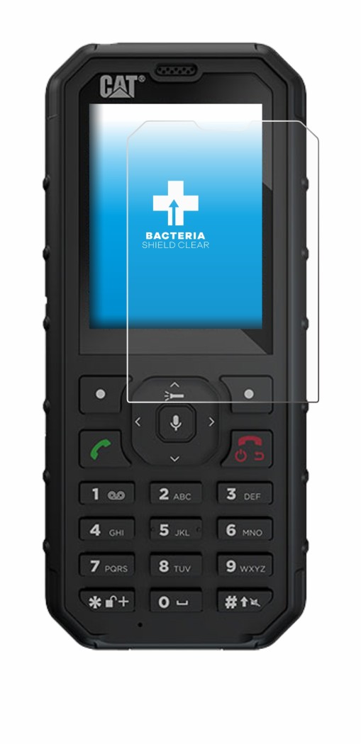 Abbildung des Geräts Caterpillar Cat B35 mit einer Vielzahl des Displayschutzes.