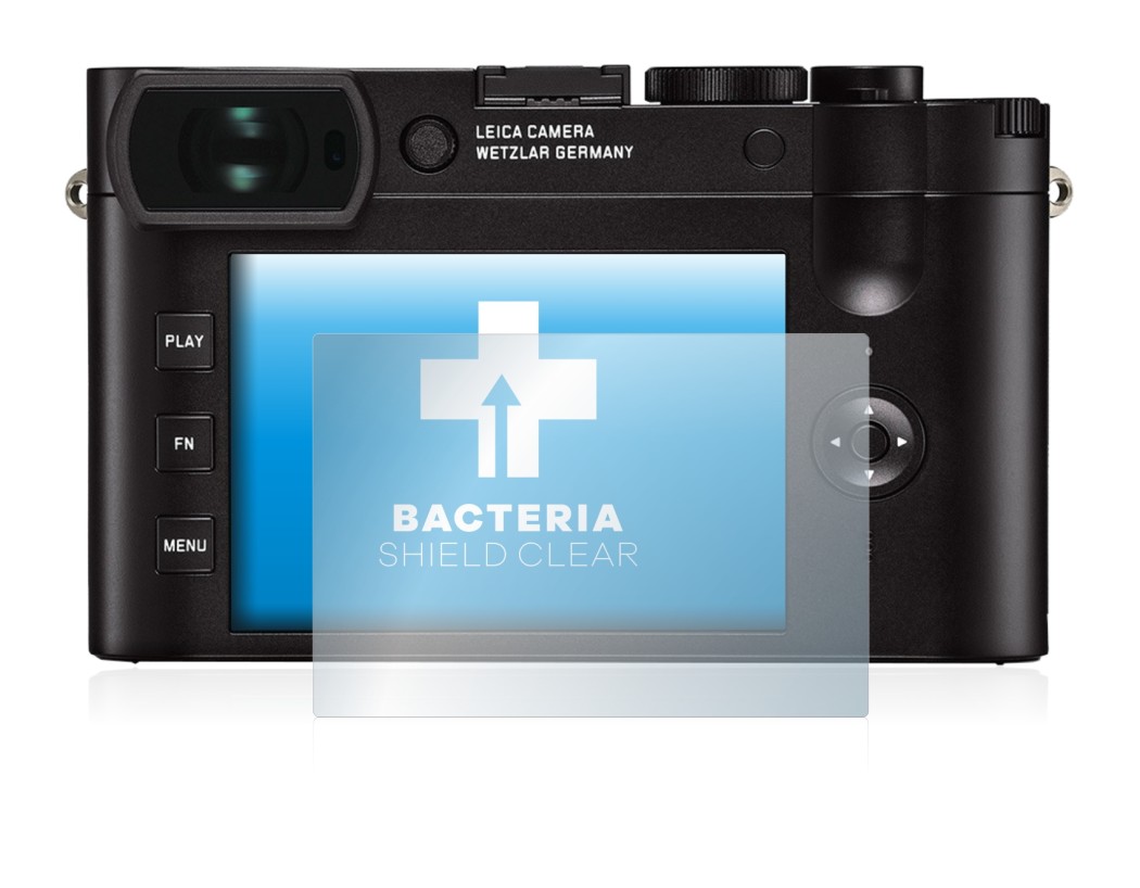 Image de l'appareil Leica Q2 avec une grande variété de protections d'écran.