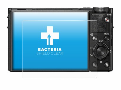 Abbildung des Geräts Sony Cyber-Shot DSC-RX100 VII mit einer Vielzahl des Displayschutzes.