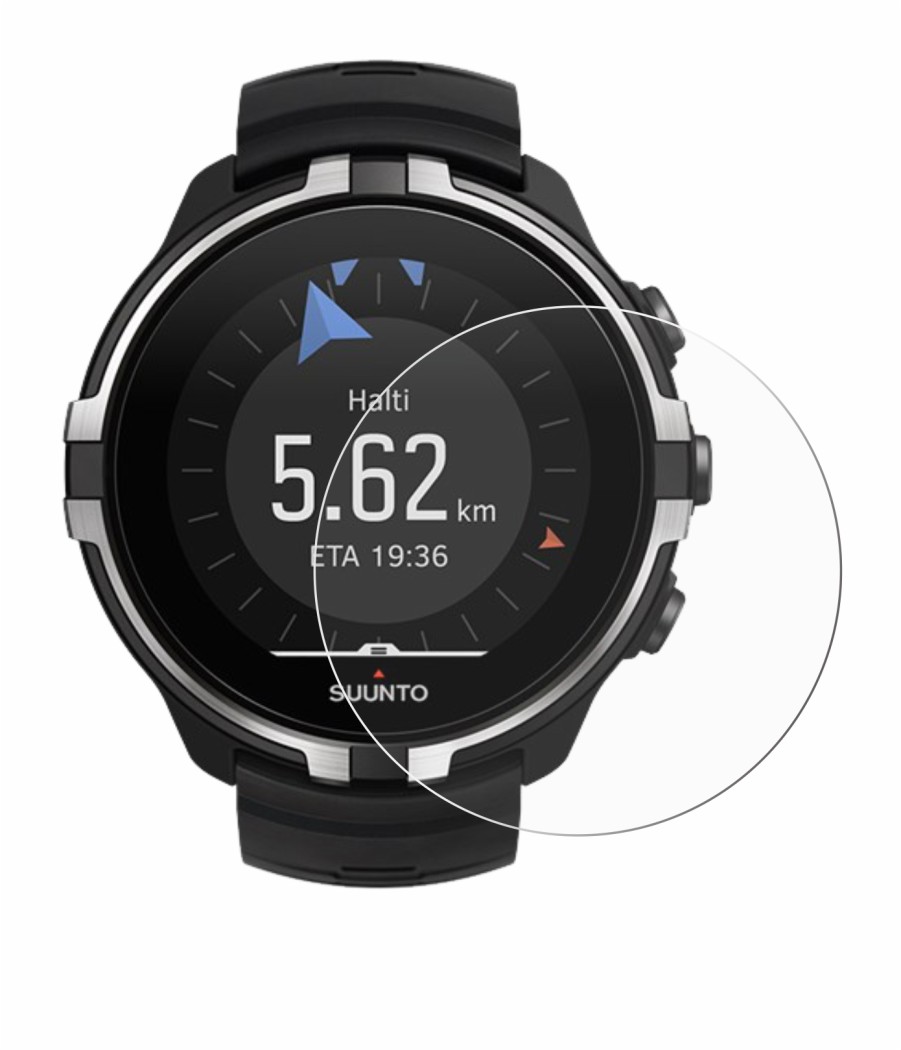 Image de l'appareil Suunto Spartan Sport Wrist HR Baro Stealth avec une grande variété de protections d'écran.