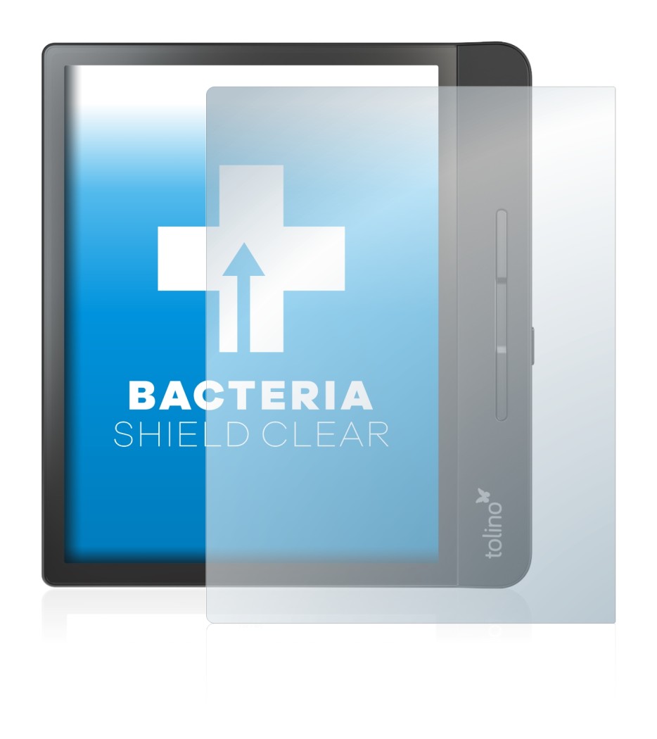 Immagine del dispositivo Tolino Epos 2 con un'ampia varietà di protezioni per lo schermo.