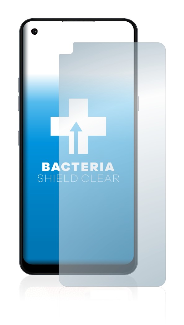 Image de l'appareil LG K51S avec une grande variété de protections d'écran.