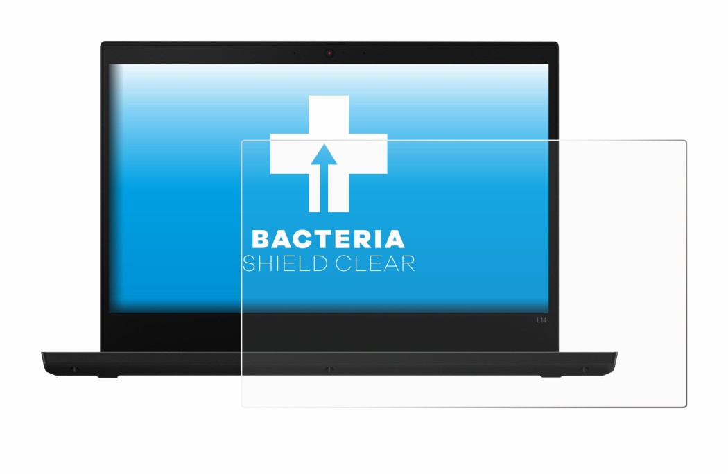 Immagine del dispositivo Lenovo ThinkPad L14 con un'ampia varietà di protezioni per lo schermo.