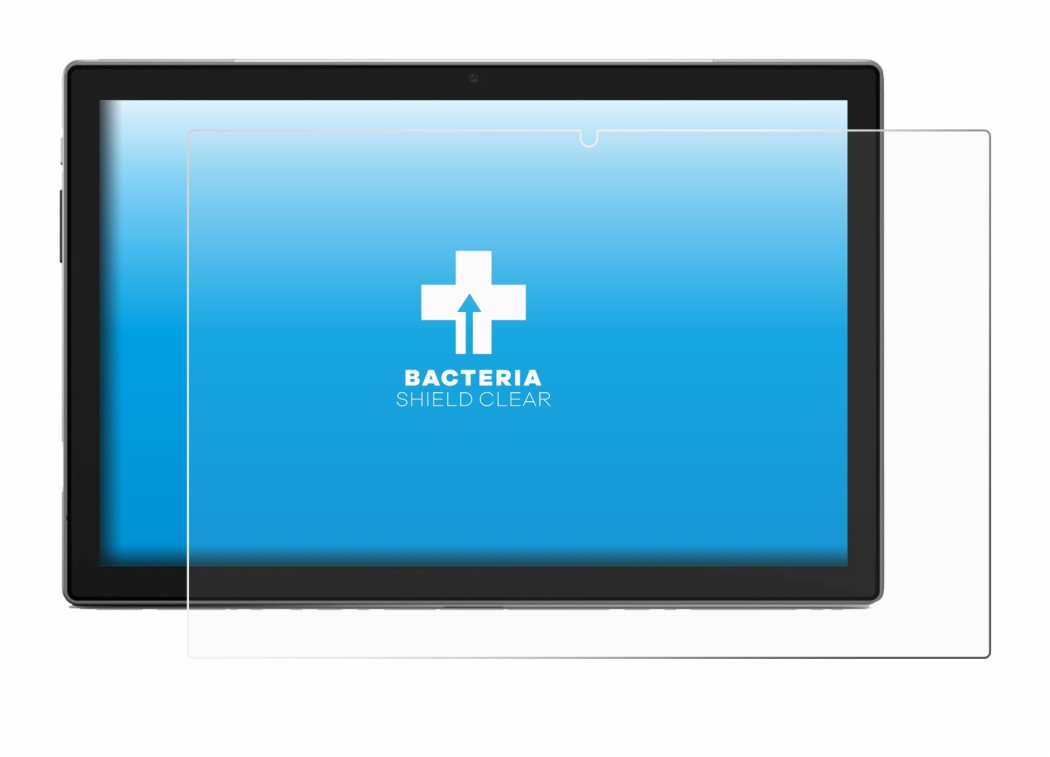 Immagine del dispositivo Blackview Tab 9 con un'ampia varietà di protezioni per lo schermo.