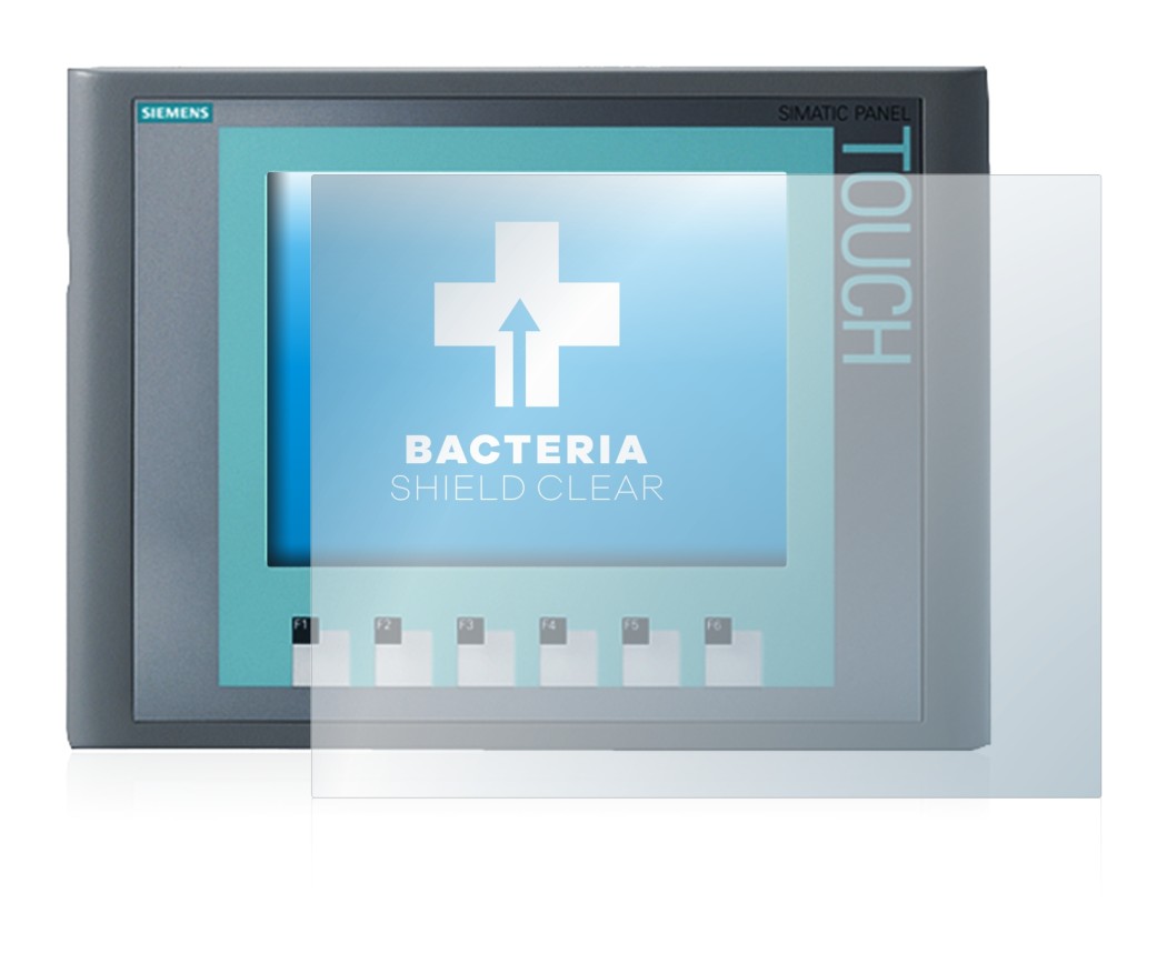 Image of the device Siemens Simatic HMI KTP 600 Basic Color PN with a wide variety of screen protectors.