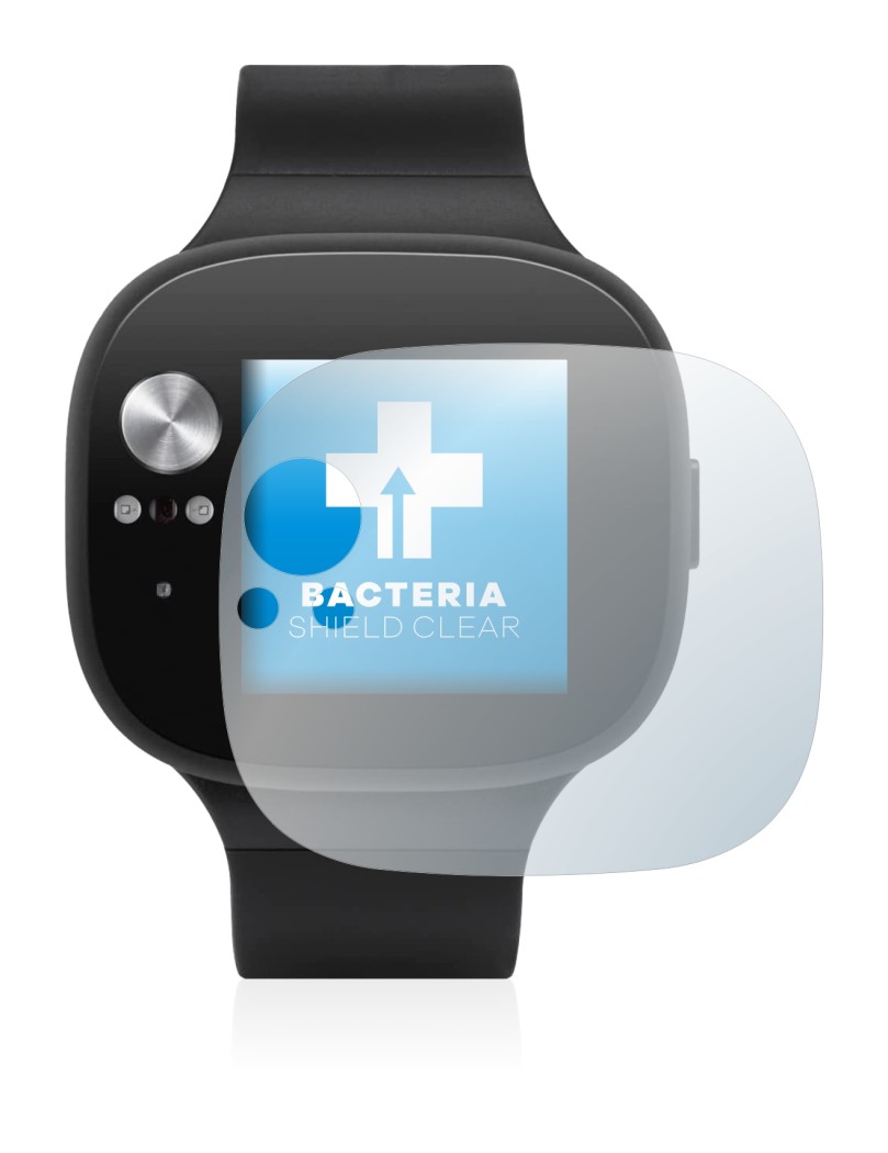 Immagine del dispositivo ASUS Vivowatch BP con un'ampia varietà di protezioni per lo schermo.