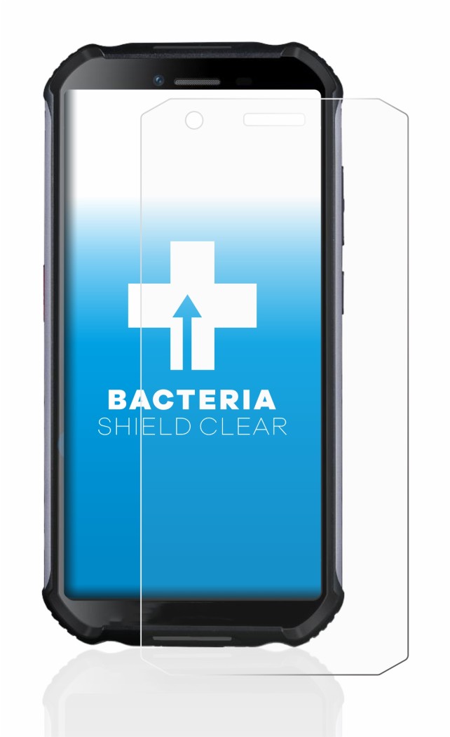 Image de l'appareil Doogee S41 avec une grande variété de protections d'écran.