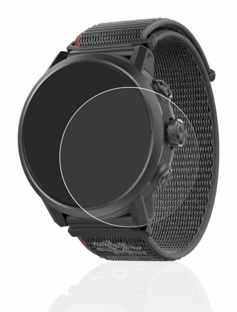 Image de l'appareil Coros Apex 2 avec une grande variété de protections d'écran.