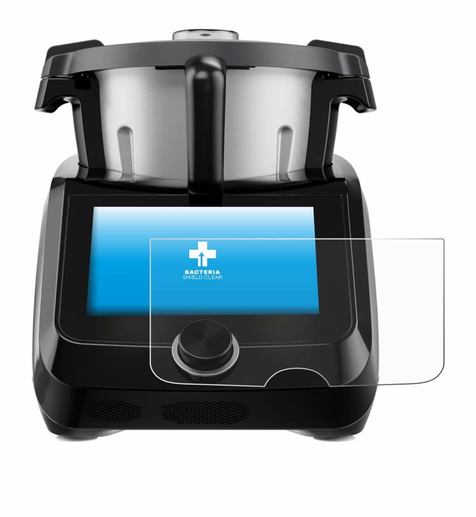 Immagine del dispositivo SilverCrest Monsieur Cuisine Smart BLACK EDITION con un'ampia varietà di protezioni per lo schermo.