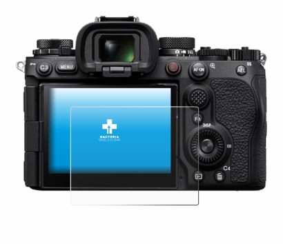 Image of the device Sony Alpha 9 III with a wide variety of screen protectors.