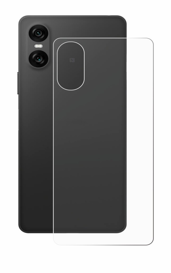Immagine del dispositivo Sony Xperia 10 VI (Posteriore) con un'ampia varietà di protezioni per lo schermo.