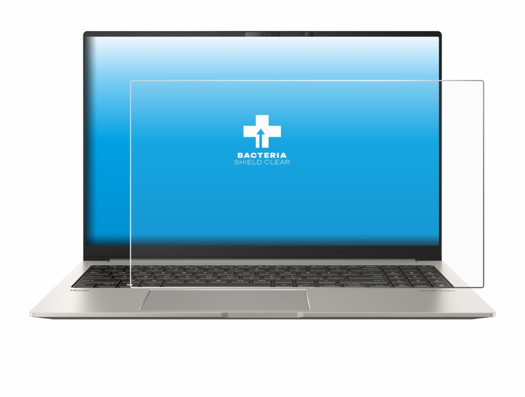 Image of the device ASUS ZenBook 15 OLED UM3504 with a wide variety of screen protectors.