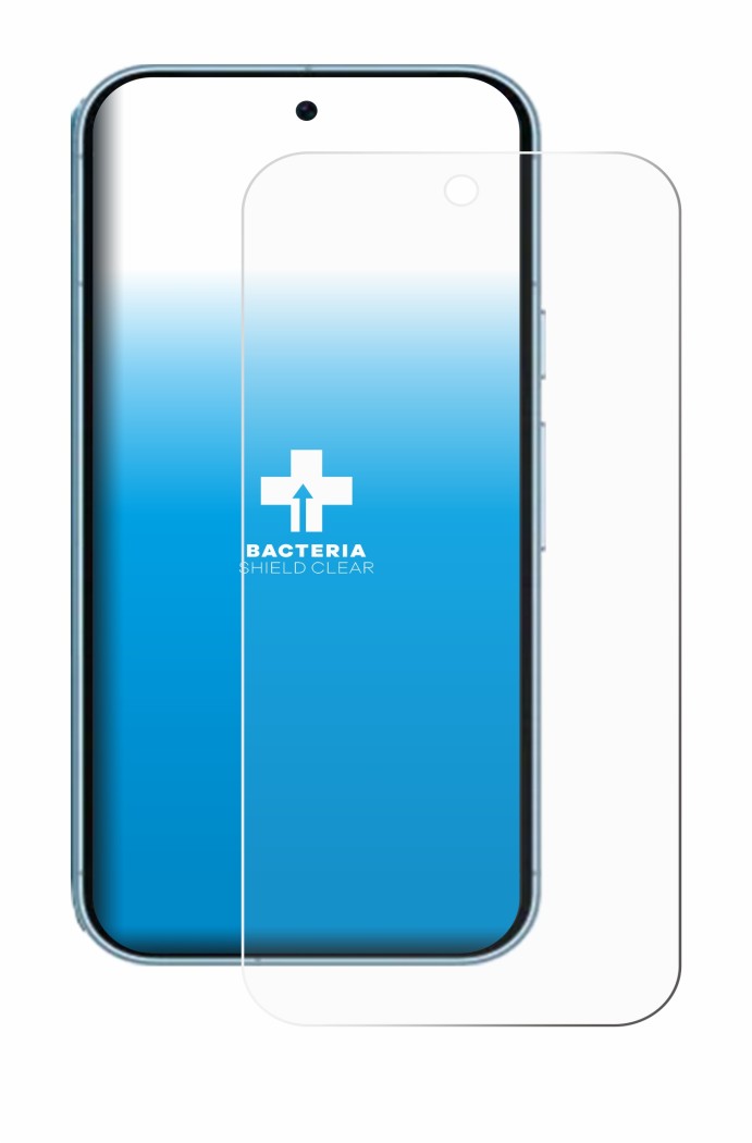 Image of the device Google Pixel 9 with a wide variety of screen protectors.