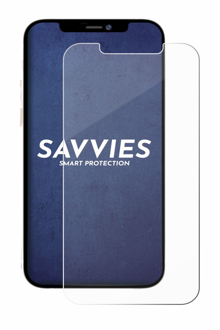 Image of the device Apple iPhone 12 Pro Max with a wide variety of screen protectors.