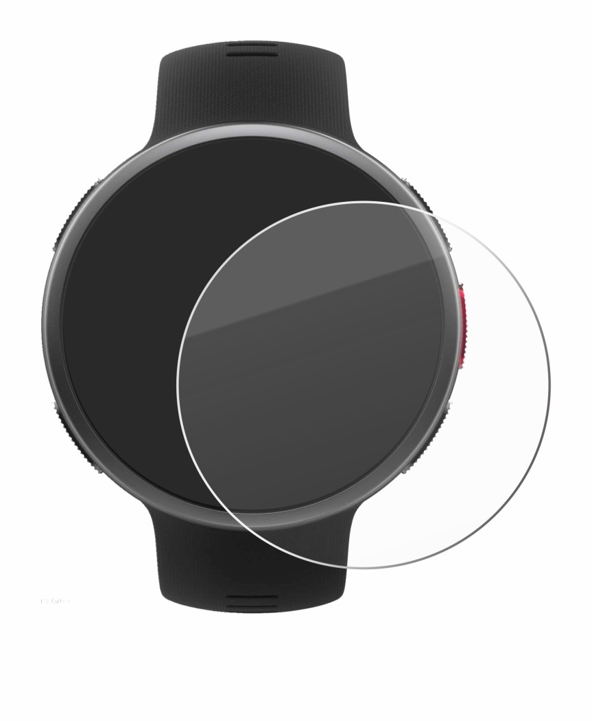 Image de l'appareil Polar Vantage V2 avec une grande variété de protections d'écran.