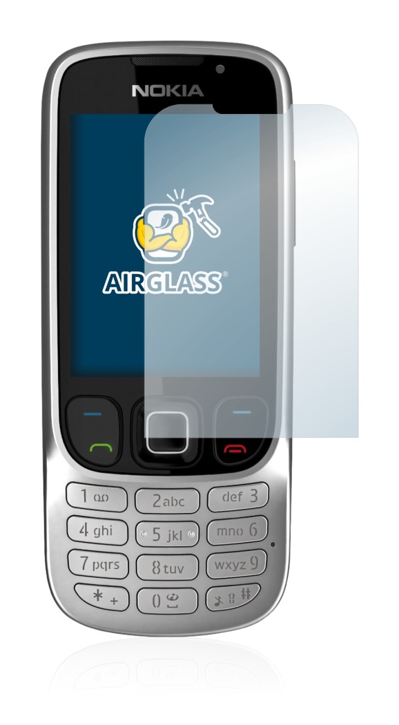 Image of the device Nokia 6303i classic with a wide variety of screen protectors.