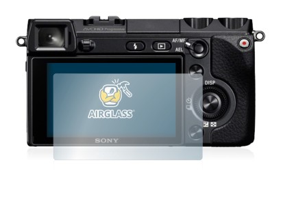 Imagen del dispositivo Sony Alpha NEX-7 con una amplia variedad de protectores de pantalla.