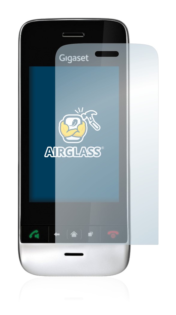 Image of the device Gigaset SL910 (oblong cutout) with a wide variety of screen protectors.