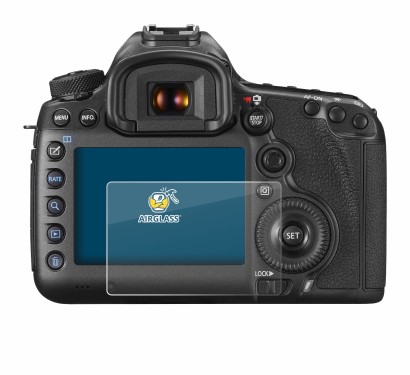 Imagen del dispositivo Canon EOS 5DS R con una amplia variedad de protectores de pantalla.