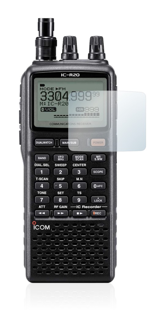 Imagen del dispositivo Icom IC-R20 con una amplia variedad de protectores de pantalla.