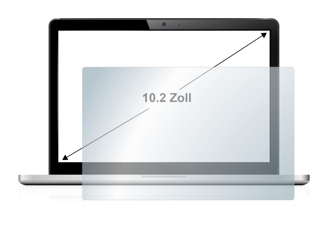 Image of the device with a wide variety of screen protectors.