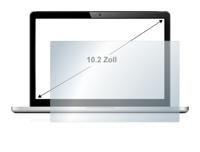 Image of the device with a wide variety of screen protectors.