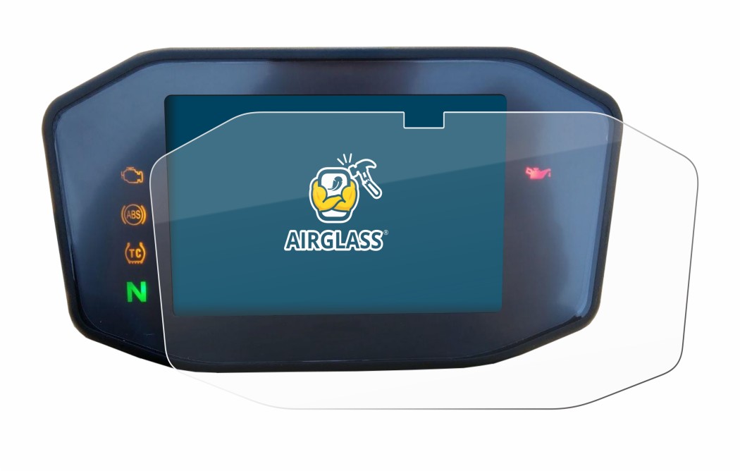 Image de l'appareil KTM 690 Duke 2016 avec une grande variété de protections d'écran.