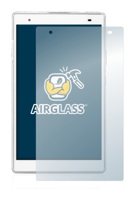 Abbildung des Geräts Lenovo Tab 4 8 Plus mit einer Vielzahl des Displayschutzes.