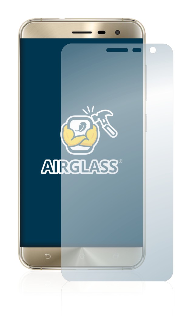 Image de l'appareil ASUS ZenFone 3 ZE552KL avec une grande variété de protections d'écran.