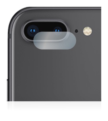 Imagen del dispositivo Apple iPhone 8 Plus (SÓLO Cámara) con una amplia variedad de protectores de pantalla.