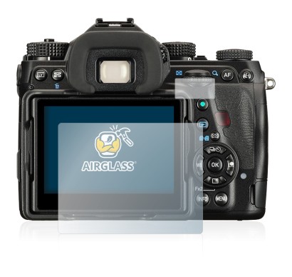 Imagen del dispositivo Pentax K-1 Mark II con una amplia variedad de protectores de pantalla.