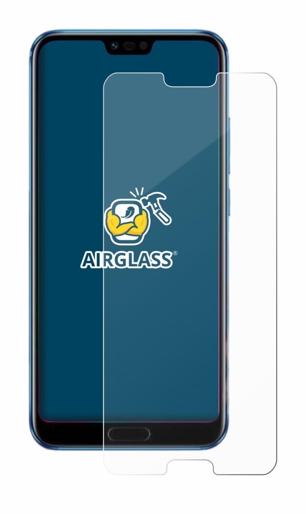 Immagine del dispositivo Honor 10 con un'ampia varietà di protezioni per lo schermo.