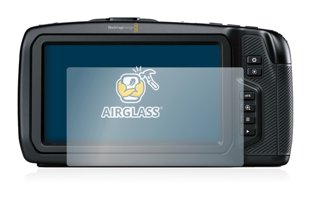 Imagen del dispositivo Blackmagic Pocket Cinema Camera 4K con una amplia variedad de protectores de pantalla.