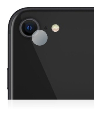 Imagen del dispositivo Apple iPhone SE 2 2020 (SÓLO Cámara) con una amplia variedad de protectores de pantalla.