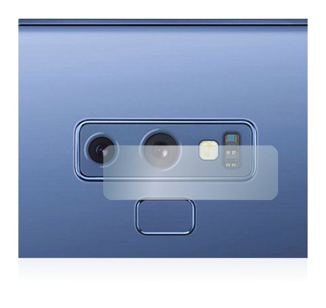 Image of the device Samsung Galaxy Note 9 (ONLY Camera Lens) with a wide variety of screen protectors.