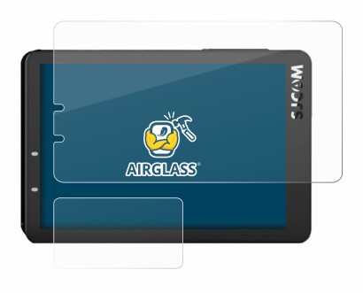 Abbildung des Geräts SJCAM SJ8 Pro mit einer Vielzahl des Displayschutzes.