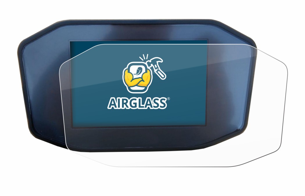 Image de l'appareil KTM 1290 Super Duke R avec une grande variété de protections d'écran.